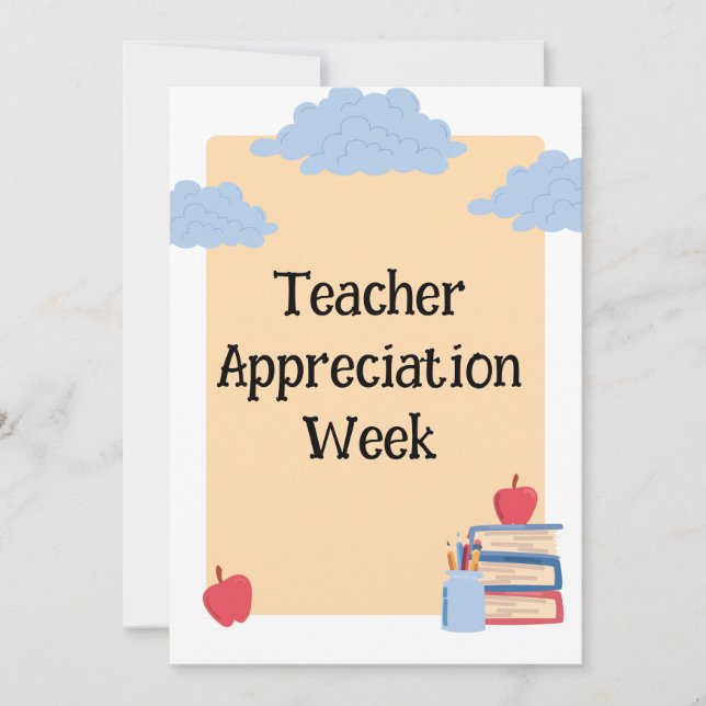 Teacher Appreciation Week  Holiday Card (Front)