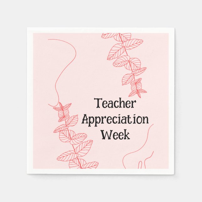 Teacher Appreciation Week  Napkin (Front)