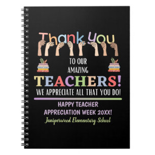 Teacher Appreciation Week Notebook