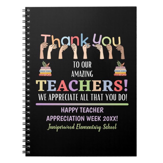 Teacher Appreciation Week Notebook (Front)