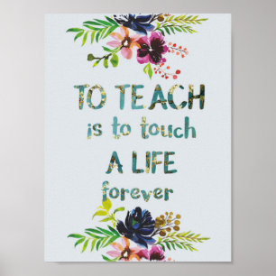 Teacher Appreciation Week Teacher Quote Typography Poster