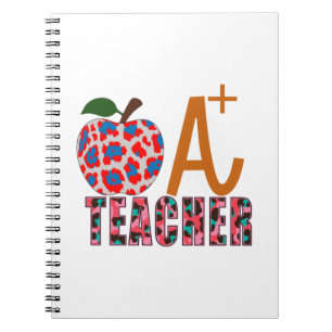 Teacher Art Apple A Plus Teacher Notebook