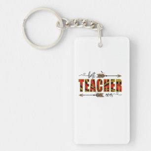 Teacher Art Best Teacher Evers Keychain