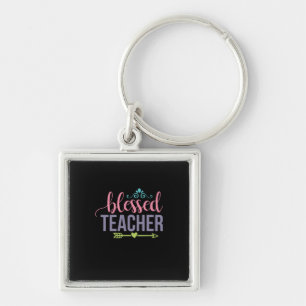 Teacher Art Blessed Teacher Keychain