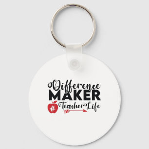 Teacher Art Difference Maker Teacher Life Keychain
