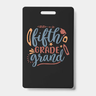 Teacher Art Fifth Grade Grand Badge