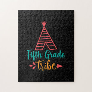 Teacher Art Fifth Grade Tribe Jigsaw Puzzle