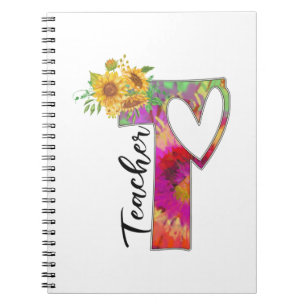 Teacher Art Flower Teacher Notebook