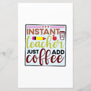 Teacher Art Instant Teaccher Just Add Coffee