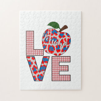 Teacher Art Love Teaching Jigsaw Puzzle