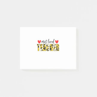 Teacher Art Most Loved Teacher Post-it Notes