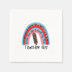 Teacher Art My Time Teacher Life Napkin