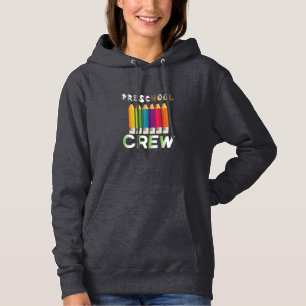 Teacher Art Preschool Crew Teacher Hoodie