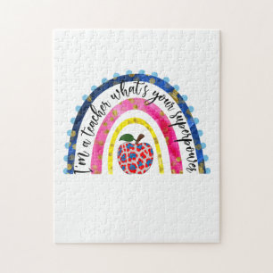 Teacher Art Proud I Am A Teacher Jigsaw Puzzle