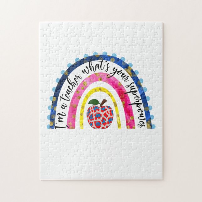 Teacher Art Proud I Am A Teacher Jigsaw Puzzle (Vertical)