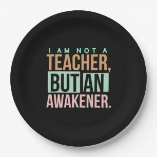 Teacher Art Teacher An Awakener Paper Plate