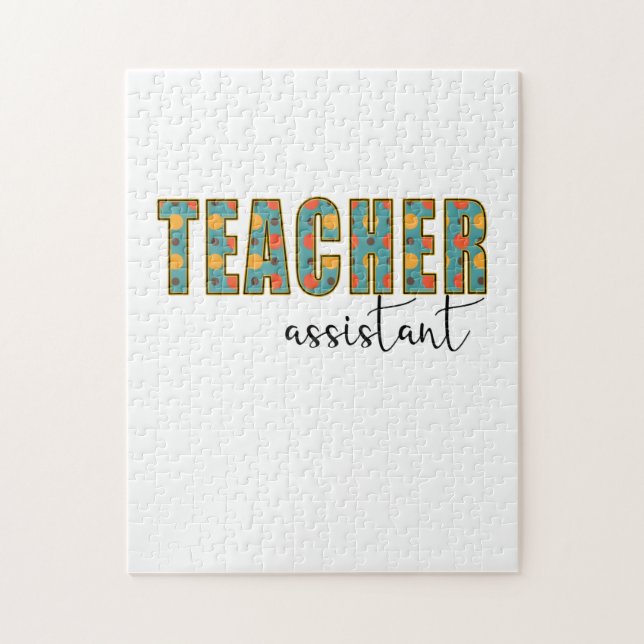 Teacher Art Teacher Assistant Jigsaw Puzzle (Vertical)