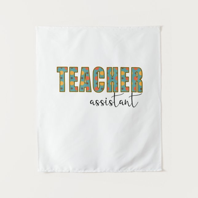 Teacher Art Teacher Assistant Tapestry (Front)