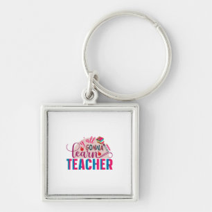 Teacher Art Yall Gonna Learn Teacher Keychain