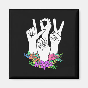 Teacher ASL Hand Sign Magnet