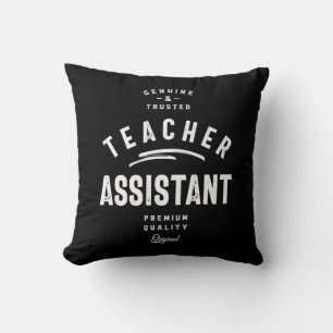 Teacher Assistant Job Title Gift Throw Pillow