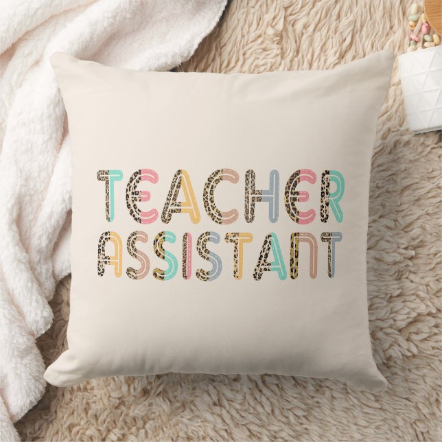  Teacher Assistant  Throw Pillow (Blanket)