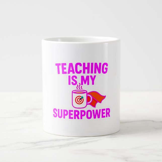Teacher Back to School Gift Large Coffee Mug (Front)