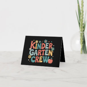 Teacher  Back to School Kindergarten Crew Announcement