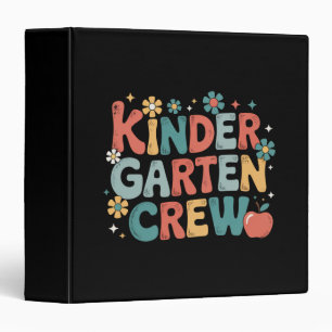 Teacher Back to School Kindergarten Crew Binder