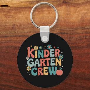 Teacher Back to School Kindergarten Crew Keychain