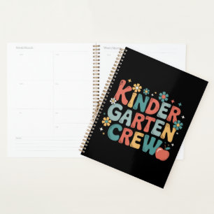 Teacher Back to School Kindergarten Crew Planner