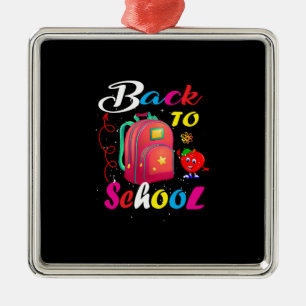 Teacher Back To School Metal Ornament
