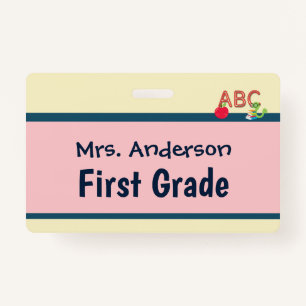 Teacher Badge for Two Classrooms Custom Badge