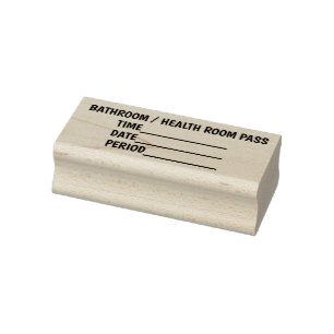 TEACHER BATHROOM PASS STAMP