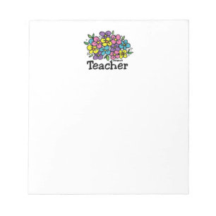 Teacher Blooms Notepad
