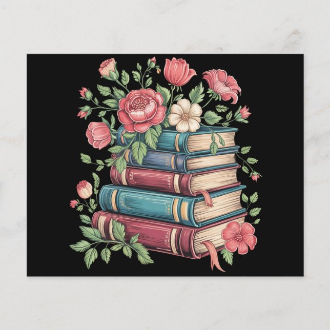 Teacher Book Lover Back to School Wildflowers Flyer (Front)