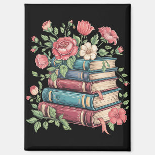 Teacher Book Lover Back to School Wildflowers Magnet
