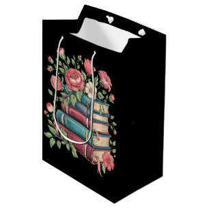 Teacher Book Lover Back to School Wildflowers Medium Gift Bag