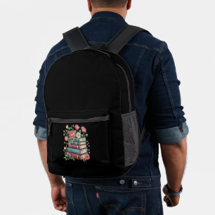 Teacher Book Lover Back to School Wildflowers Printed Backpack