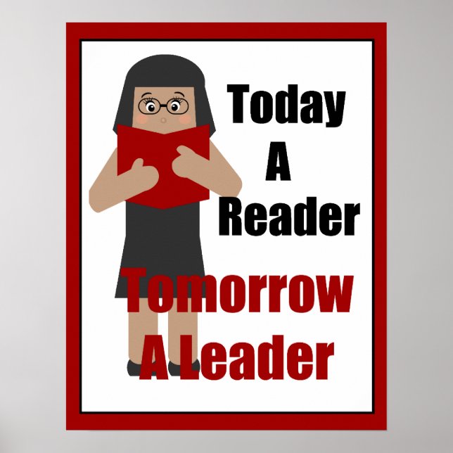 Teacher Book Lover Gal Leader Poster (Front)