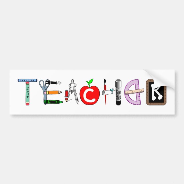 Teacher Bumper Sticker (Front)
