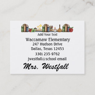 Teacher Business Card by SRF