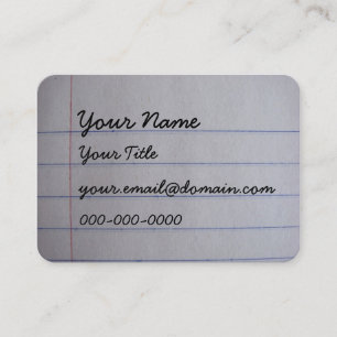 Teacher Business Cards