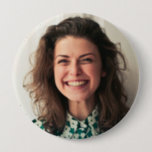 Teacher Button | Custom Photo<br><div class="desc">For teachers that are masking up this semester,  create a button of your smiling face to let your students remember your unmasked look. Need help with customization? Email hello@christiekelly.com for free assistance.</div>