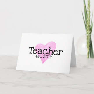 Teacher Card, New Teacher Card