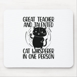Teacher Cat Lover   Cats Pet Kitten Knitting Gifts Mouse Pad
