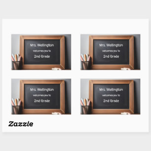 Teacher Chalkboard Blackboard Custom Welcome Sticker
