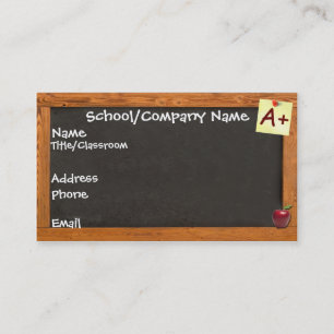 Teacher Chalkboard Business Card