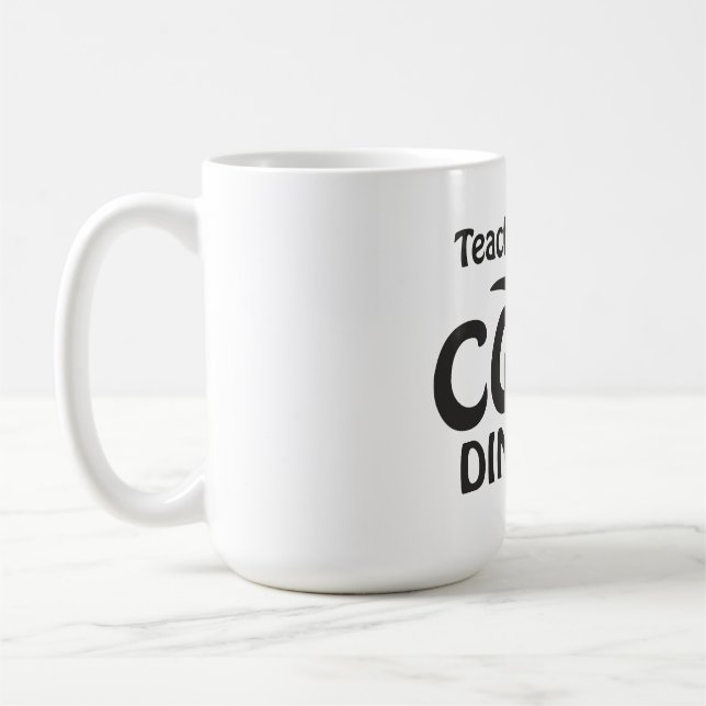 Teacher Chaos Coordinator - Funny Groovy Educator  Coffee Mug (Left)
