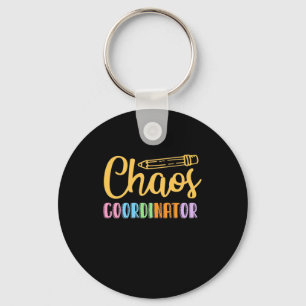 Teacher Chaos Coordinator Keychain